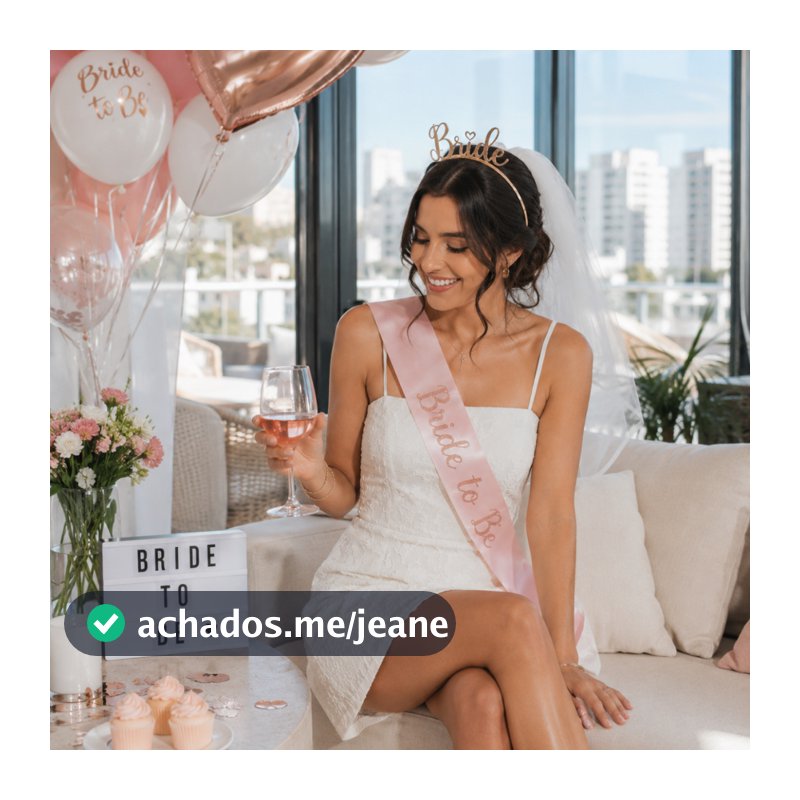 Kit Completo Casamento Noiva Véu Faixa Tiara Prata Bride to be Rose Despedida de Solteira Festa Chá de Lingerie Dourado