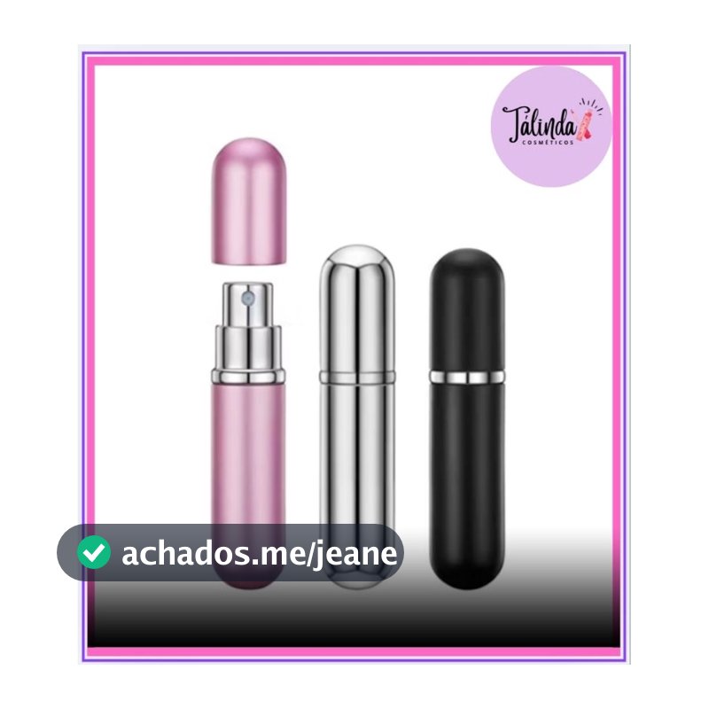 1 Unidade Porta Perfume Spray Vaporizador Recarregável - Porta Perfume De Bolsa