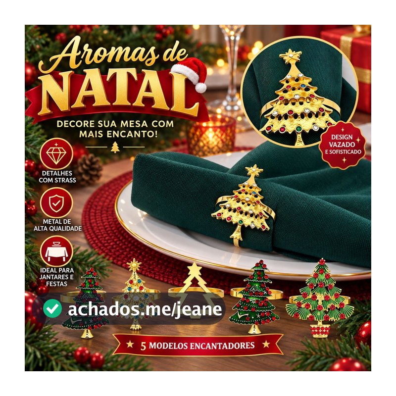 [T & B] 6 Peças De Anéis De Guardanapo De Natal , Enfeites De Árvore Casa , Cozinha , Mesa De Jantar , Decoração , Mater