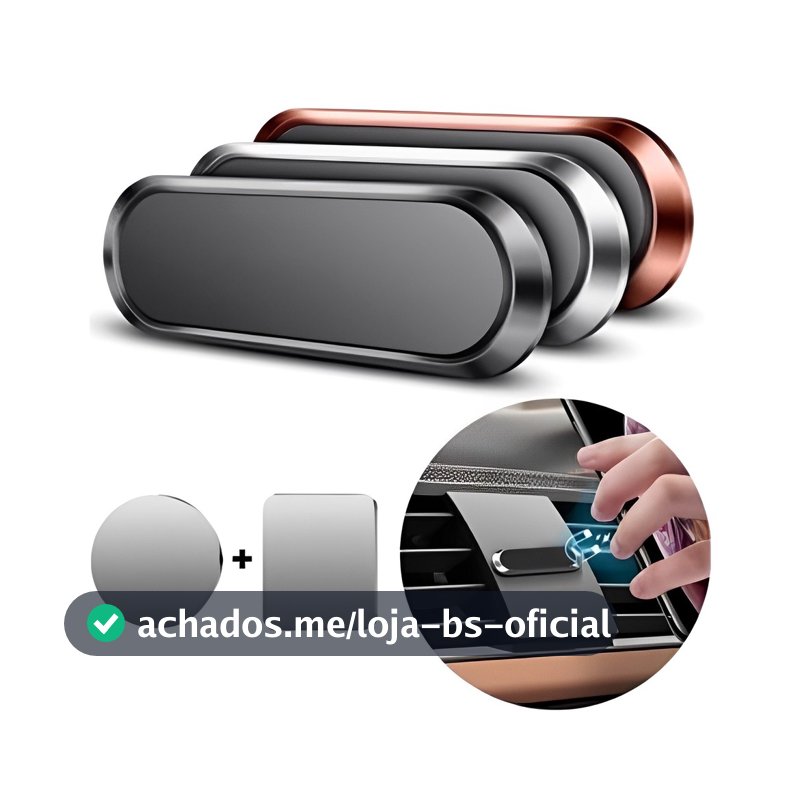 1/2/3/4 Suporte magnético com poderoso imã neodimio p/celular universal - potente automotivo para carro Anjin