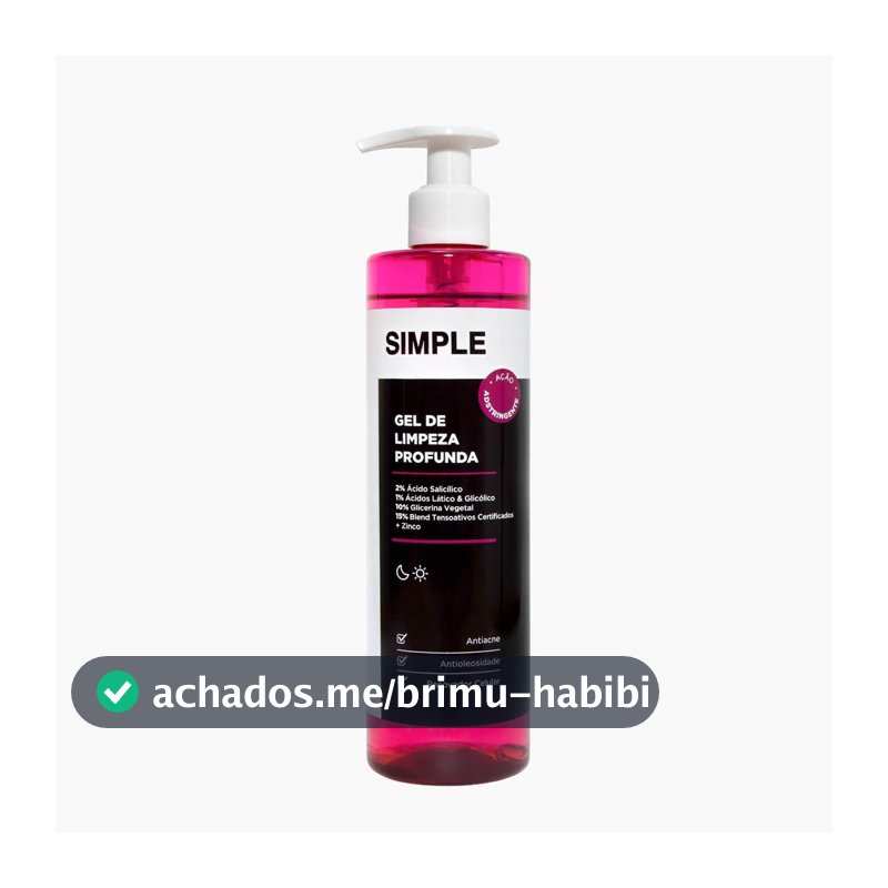 Gel de Limpeza Profunda Simple Organic