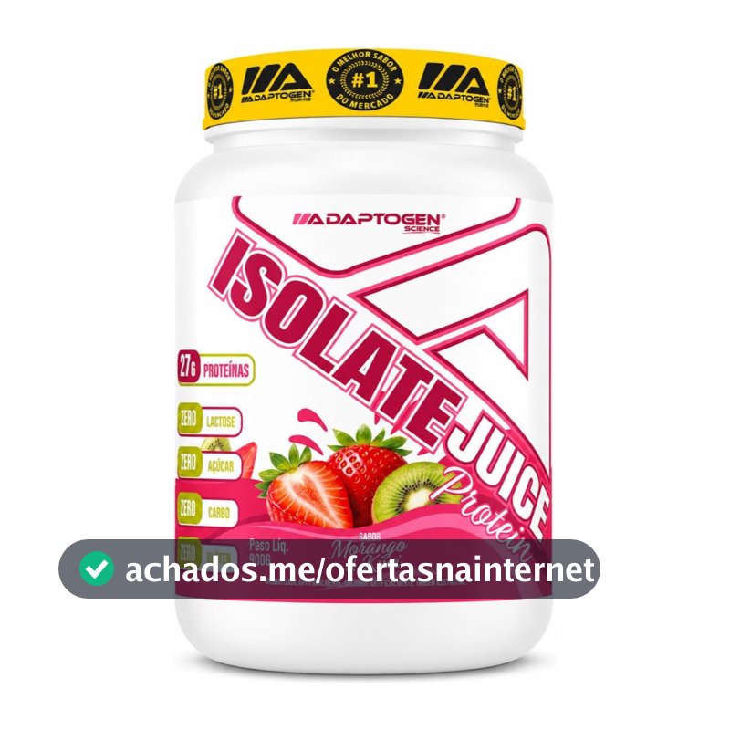 Isolate Juice Isolado Zero Lactose 900g Adaptogen