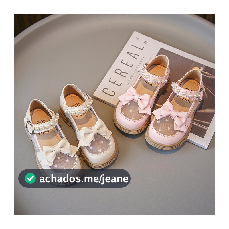 2026 primavera novo estilo meninas pequenos sapatos de couro de sola grossa primavera verão sapatos infantis de couro en