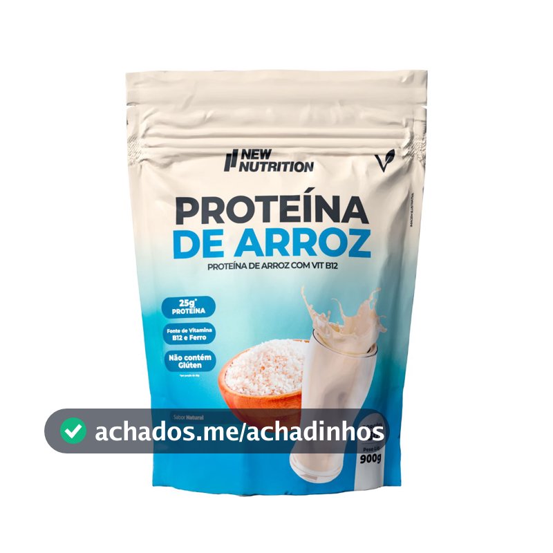 Proteína Do Arroz Sabor Natural 900g NewNutrition