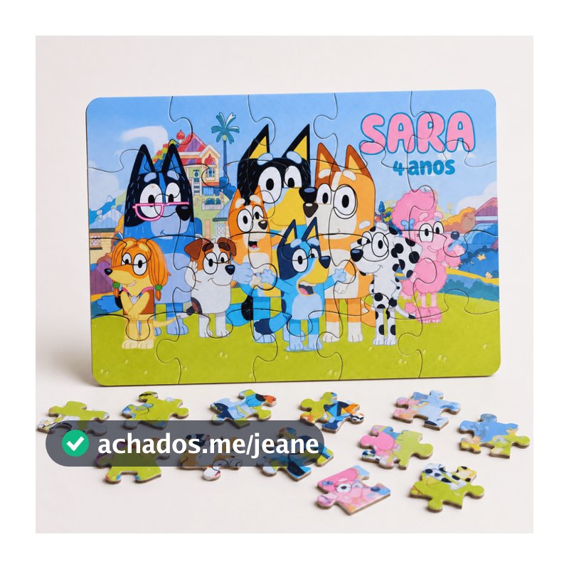 Kit 15 Quebra Cabeça Personalizado Em MDF 20 Peças Para Lembrancinhas Aniversário Infantil