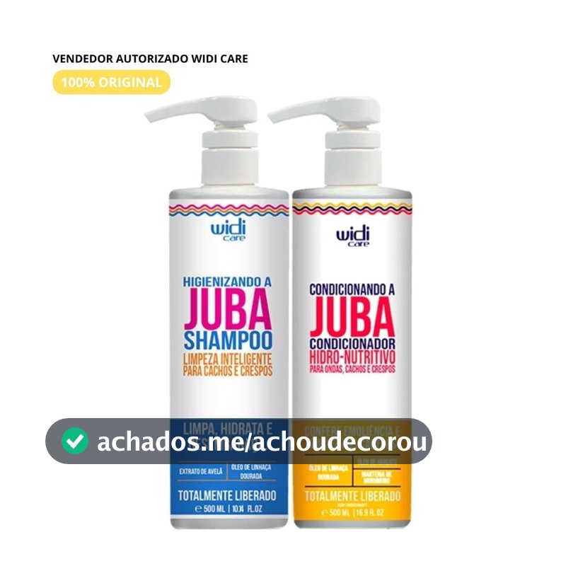 Kit Juba Higienizando Shampoo 500ml + Condicionador 500ml - Widi Care