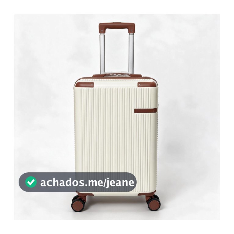 Mala de Viagem ABS 10kg Expansível | Zíper Duplo, 4 Rodas 360° Silenciosas, Trava de Senha Anti Arranhões Modelo Novo