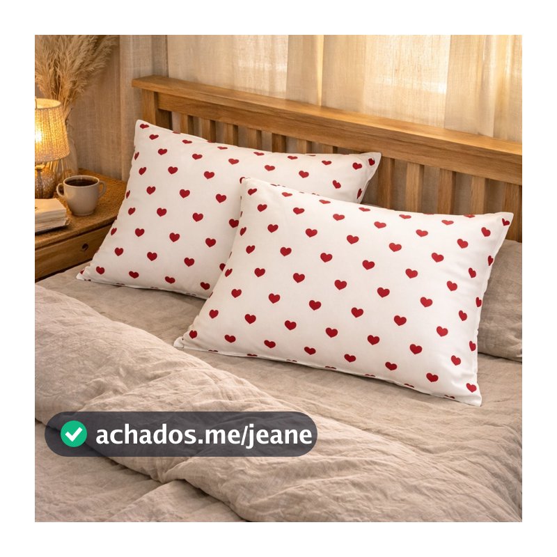 KIT 2 PC FRONHA 70 X 50 ZÍPER LUXO PERCAL ALGODAO 180 FIOS DECORACAO   DE CAMA QUARTO TRAVESSEIRO