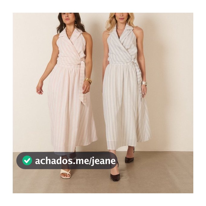 Conjunto Feminino Listrado Blusa Transpassada e Saia Midi Rodada Aurea