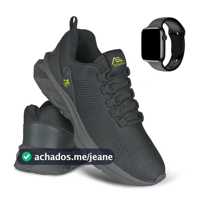 Kit Tênis Masculino Leve Confortável Corrida Academia Caminhada + Relógio Digital