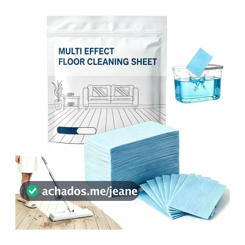 30 Tabletes de Limpeza de Pisos Multi-Superfícies, Folhas de Limpeza de Pisos Multi-Efeito, Limpador de Pisos Solúvel