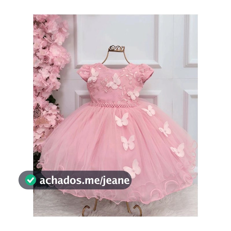 Vestido de princesa de festa para meninas com decalques borboleta luxo-multicolorido-1.2.3.4