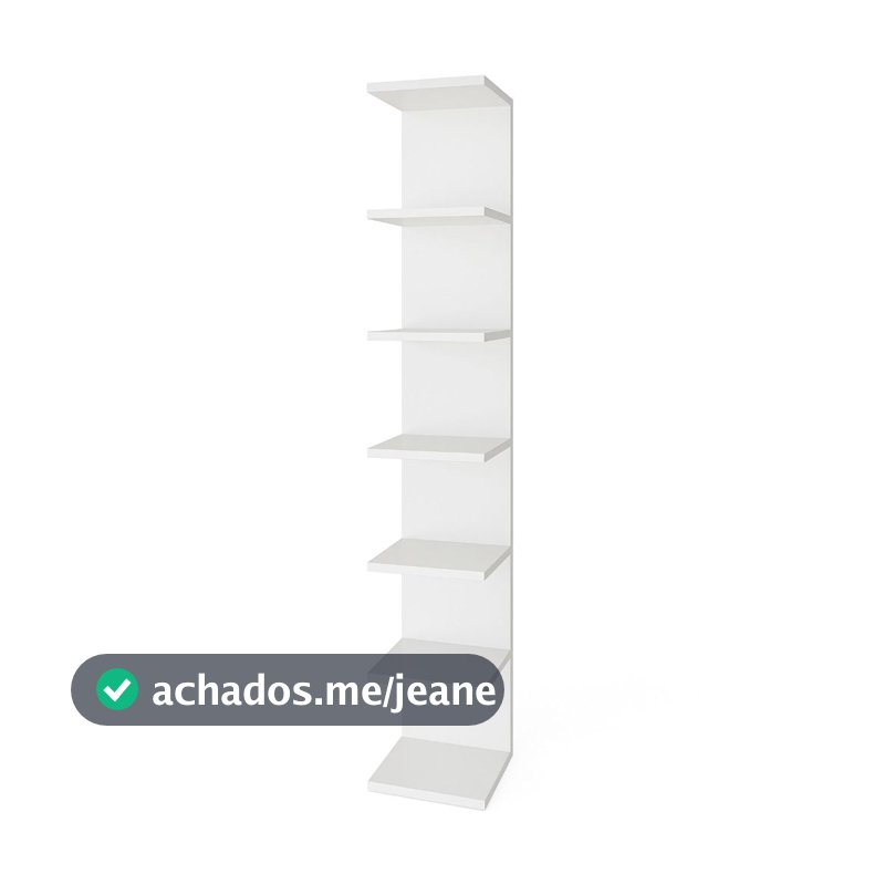 torre de prateleiras estante mdf 170 ou 85 cm cor BRANCA