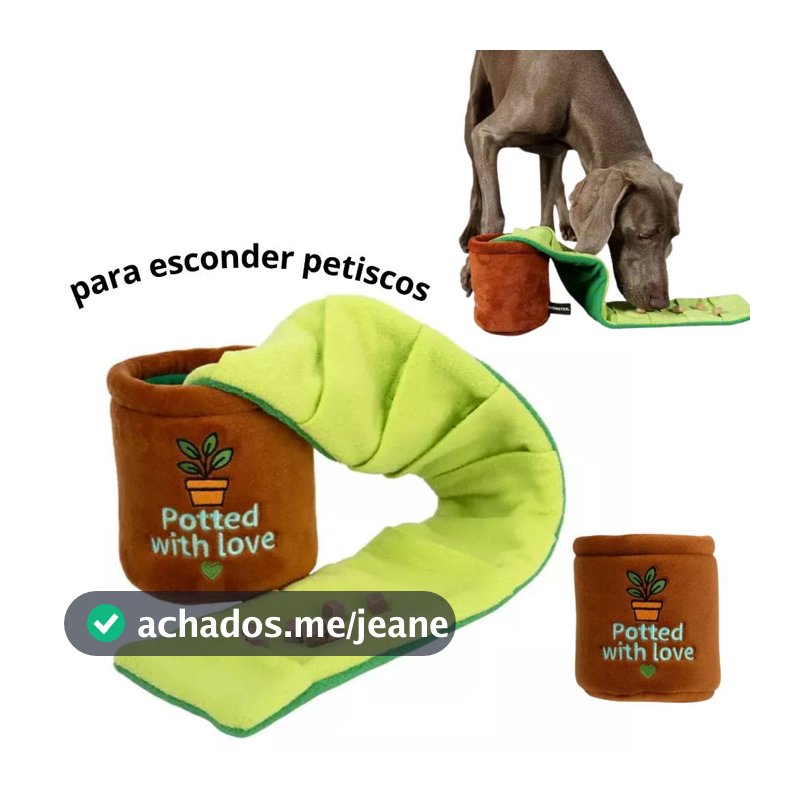 Vaso Para Esconder Petiscos Qmonster Petta Brinquedo Interativo Para Cães