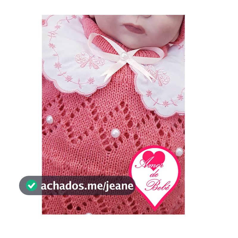 Kit Bebê 5 Peças – Conjunto Casaco Tricô Lã– Calça,Touca,Luva, Sapato e Casaco Blusa de Lã Tricot Bebê Saída Maternidade