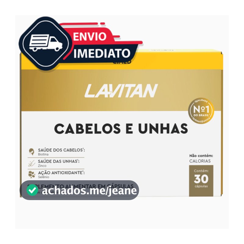 LAVITAN CABELOS E UNHAS 30 CAPSULAS