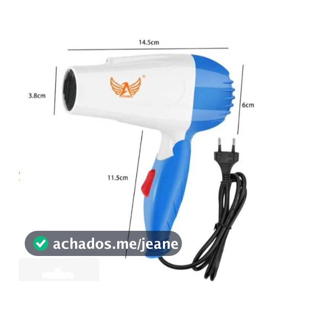 Secador De Cabelo Mini Portátil Dobrável 1200w Viagem Compacto 220v Benedita