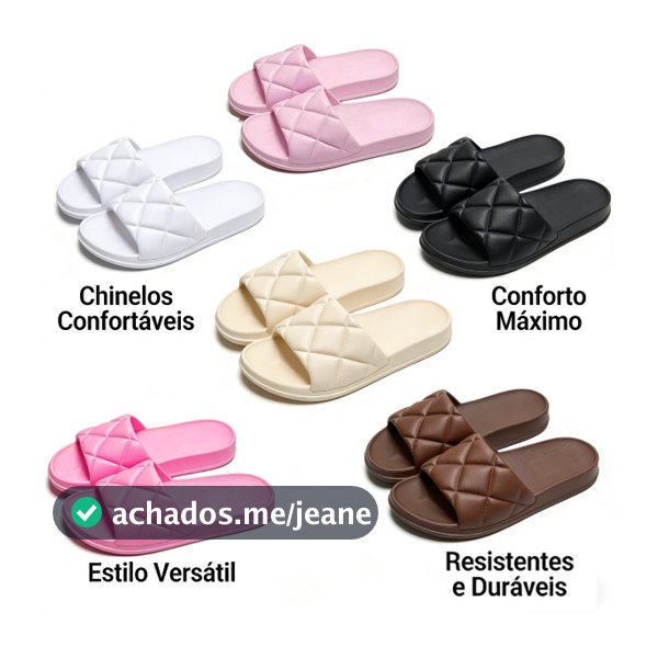 Chinelo Slide Nuvem Feminino - EVA Macio e Confortável, Toque Suave para Praia e Dia a Dia