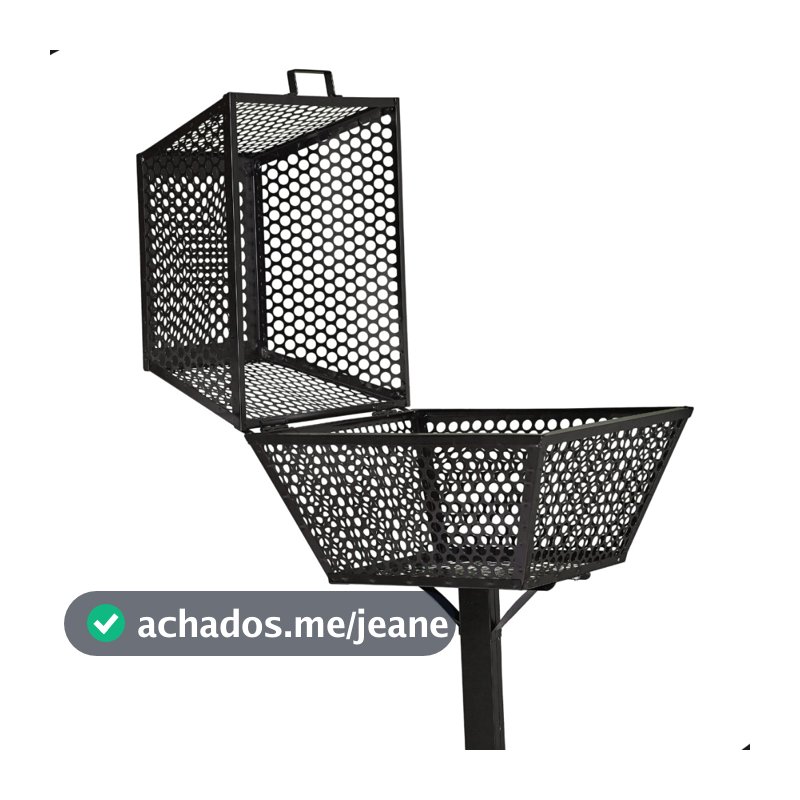 Lixeira De Calçada Externa Embutir Grande Tampa Resistente