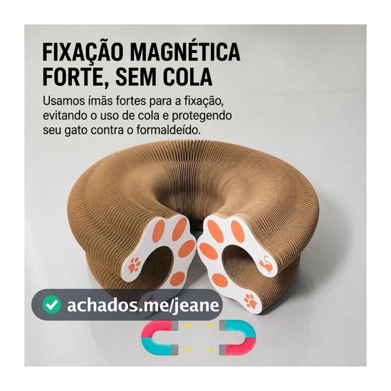 Brinquedo Mágico Para Gato Arranhador Papel Sanfonado Dobrável Com Bola