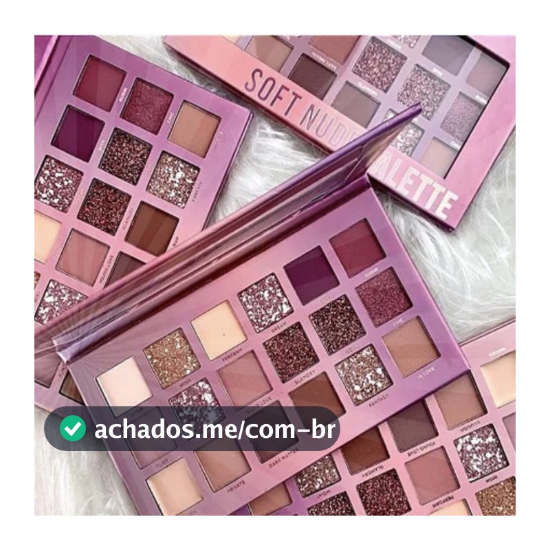 Paleta De Sombras Soft Nude 18 Cores Variadas