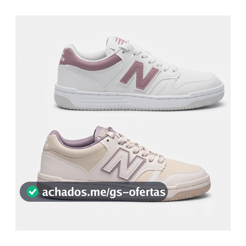 Tênis Feminino New Balance 480 LOW BB480 Clássico Atemporal