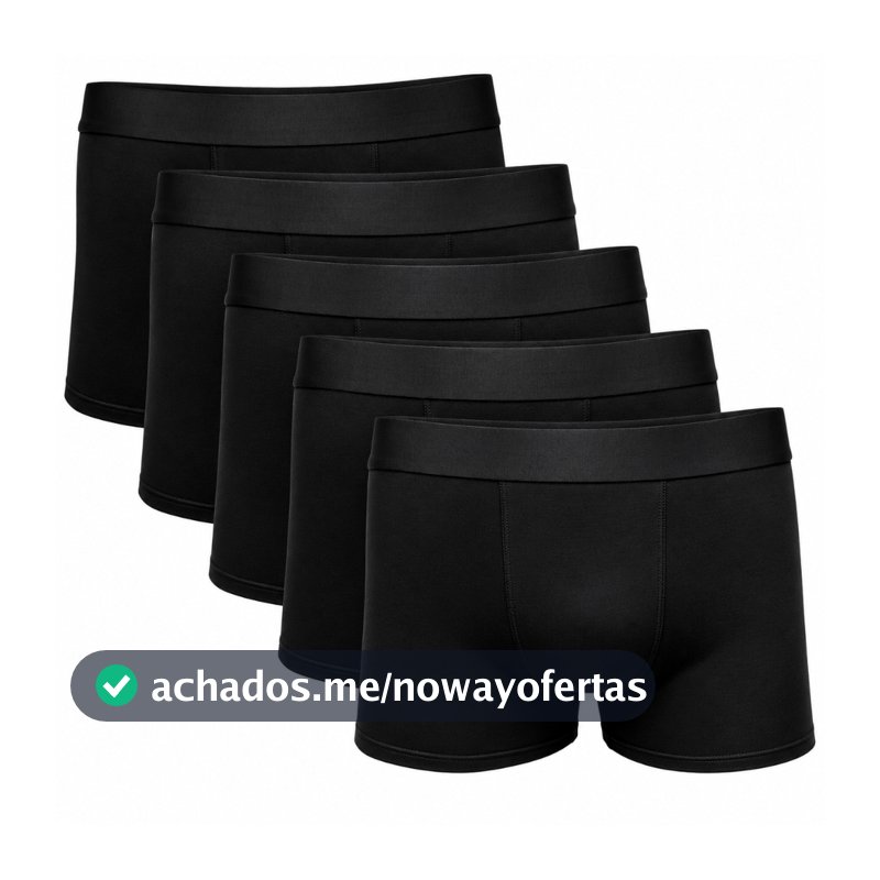 Kit 10 Cuecas Boxer Microfibra Controle de Suor Antiassadura