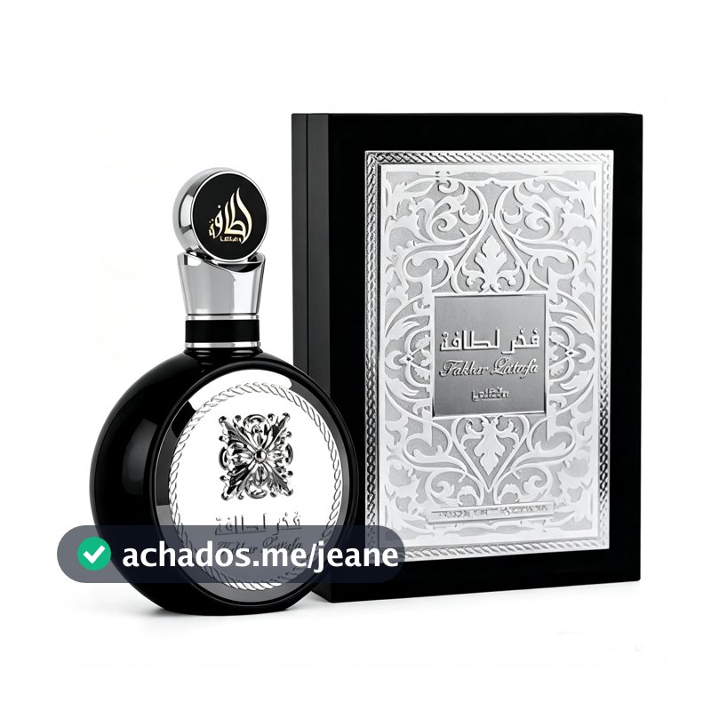 Perfume Masculino Fakhar Black EDP 100ml Árabe Longa Duração Aroma Amadeirado Elegante