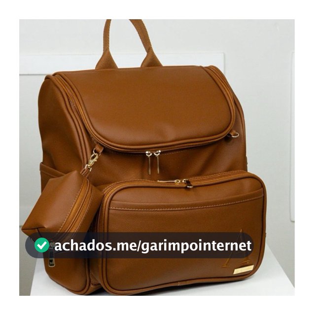 Mochila maternidade com porta chupeta Mamãe e Bebê Personalizada