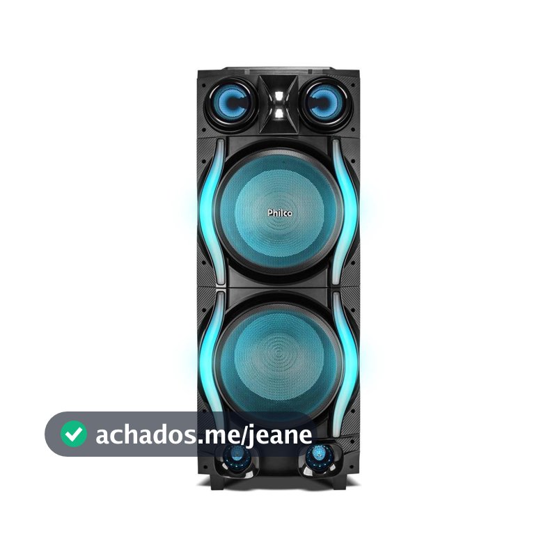 Caixa de Som Philco Extreme Woofer Duplo 12" 2700W PCXE27000