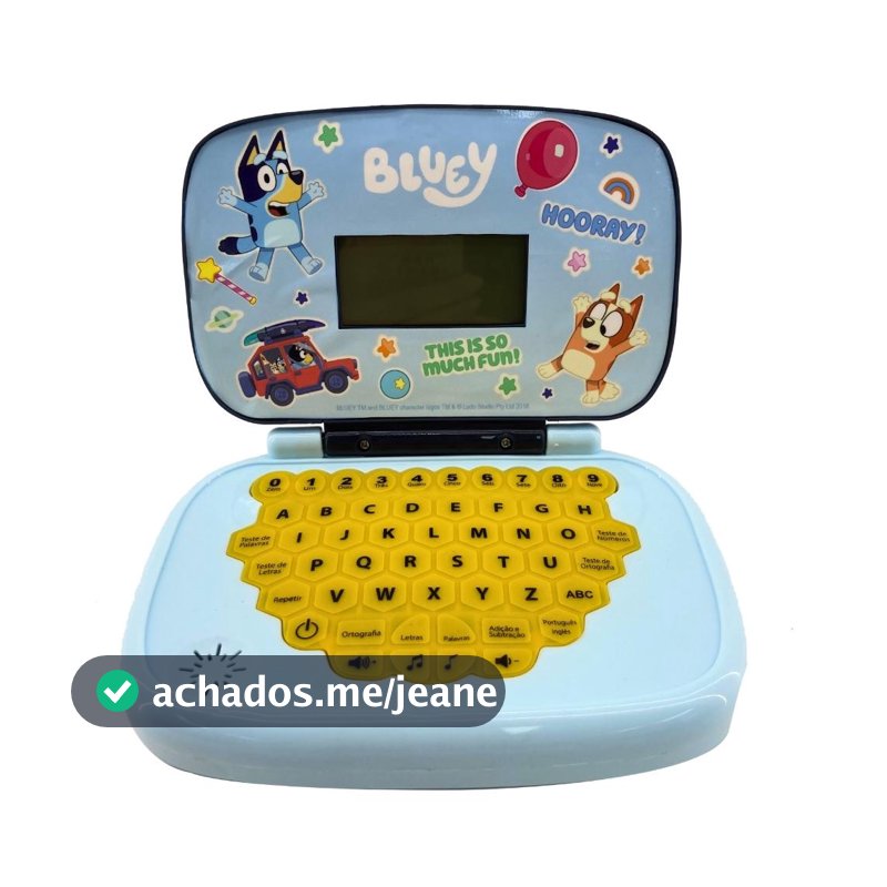 Laptop Infantil Educativo Candide Bluey Bilíngue