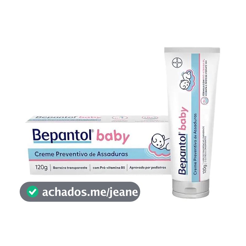 Bepantol Baby Creme 80ml Proteção Suave 120g Hidrata Pele Sensível Segura Rápida Absorção Uso Diário