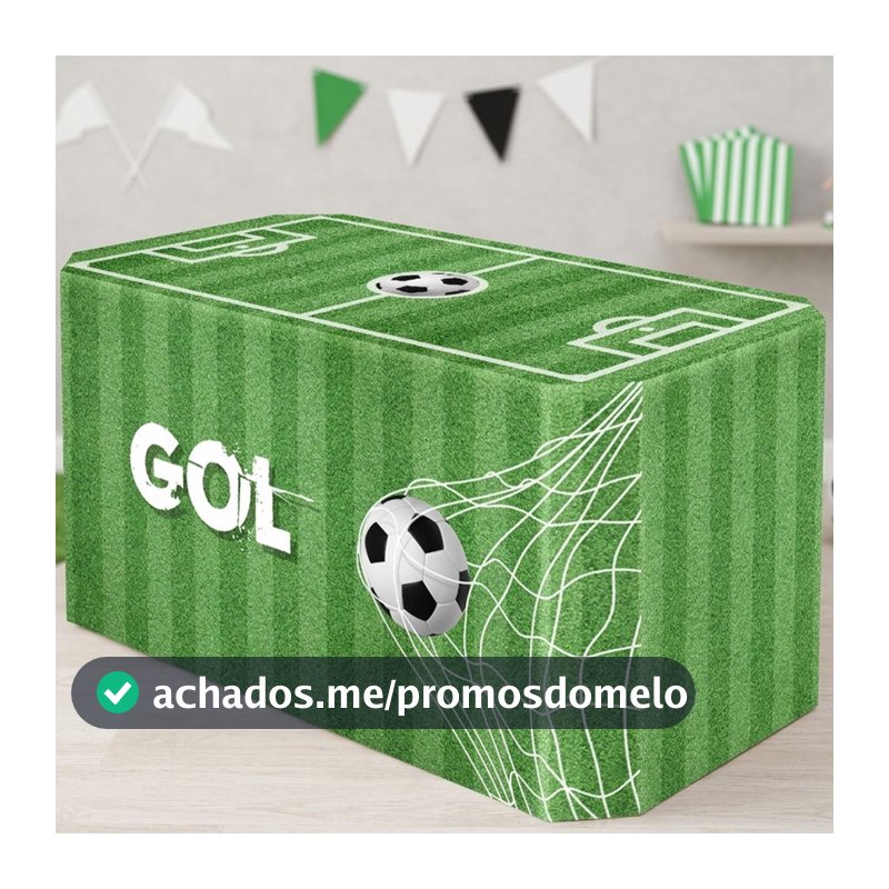 Capa de Mesa Decoração Festa Futebol Sublimada Decoração Forro Em Tecido Veste Fácil Aniversário