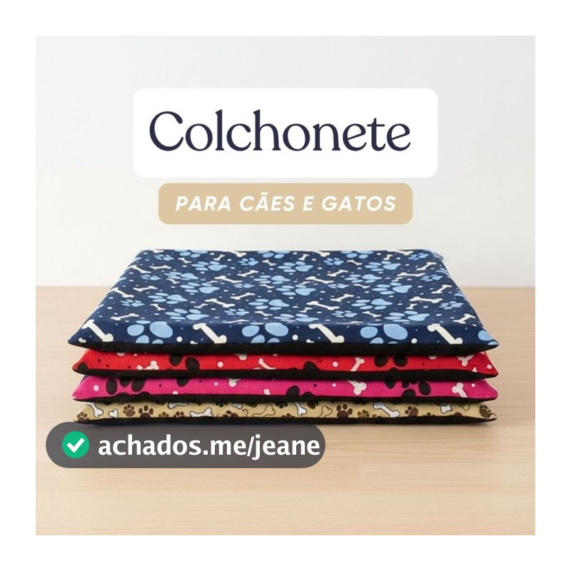 Caminha pet colchonete slim para cachorro e gato cama modelo simples