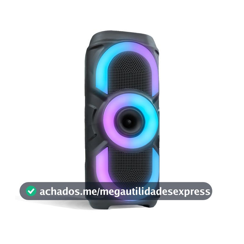 Caixa De Som Bluetooth Portátil RGB Potente TWS USB Estéreo 30/50W Para Praia, Festa ou Viagem-Xtrad