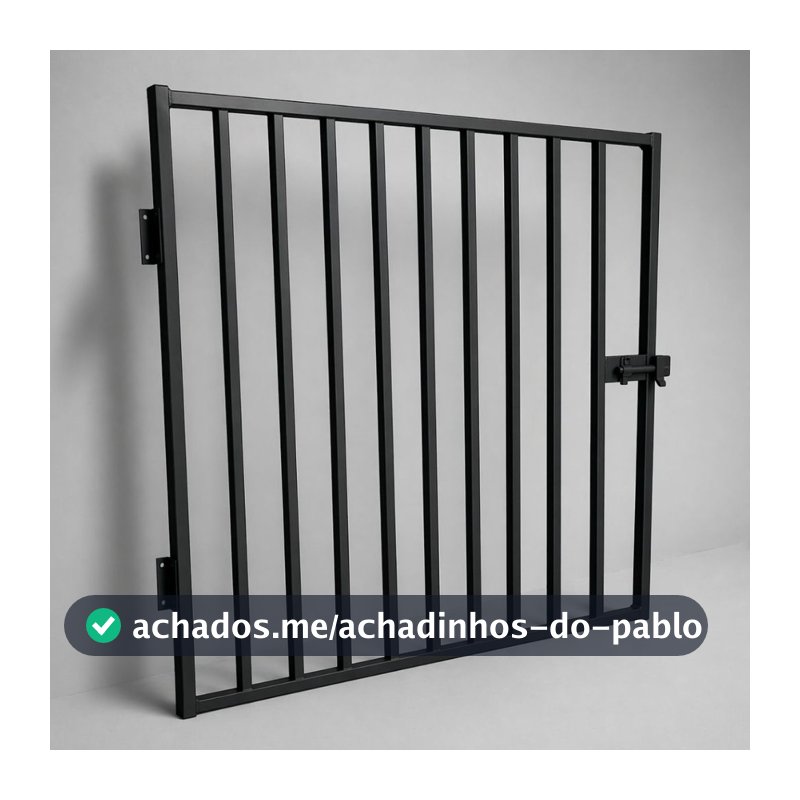 Portão Grade de Segurança Pet, Crianças Facil Instalação Porta ou Parede Sob Medida - Aço Metalon