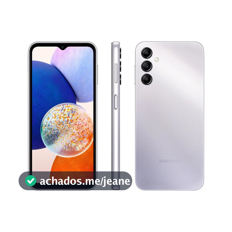Usado: Samsung A14 128 GB Prata - Excelente