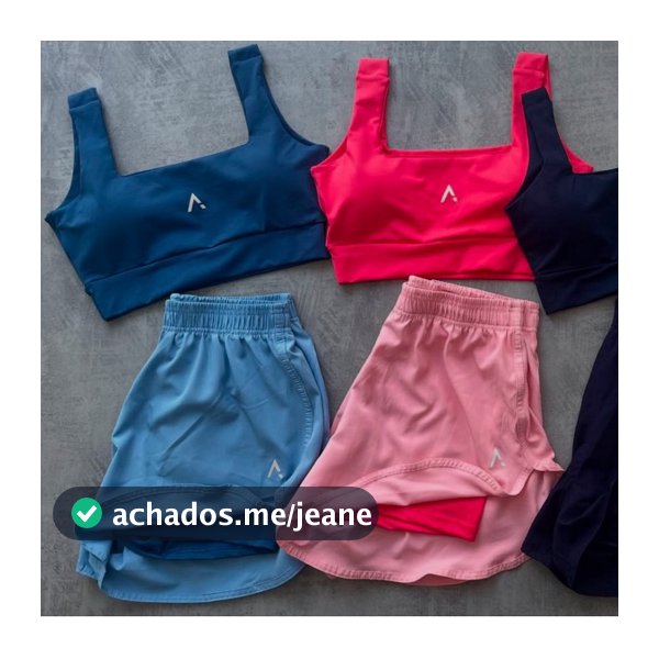 Conjunto Short Duplo Fitness Premium Poliamida Com Tactel E Top Com Bojo