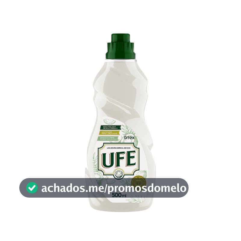Sabão Líquido Lava Roupas Coco UFE 500ml