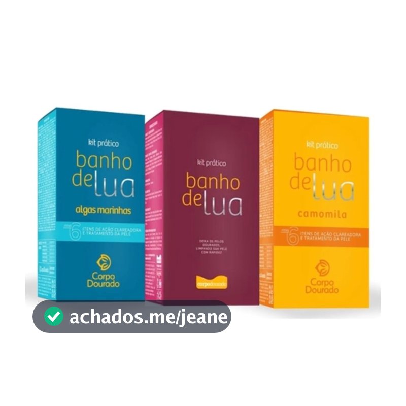 Kit de Banho Prático Corpo Dourado Banho de Lua 300g Pêlo Dourado