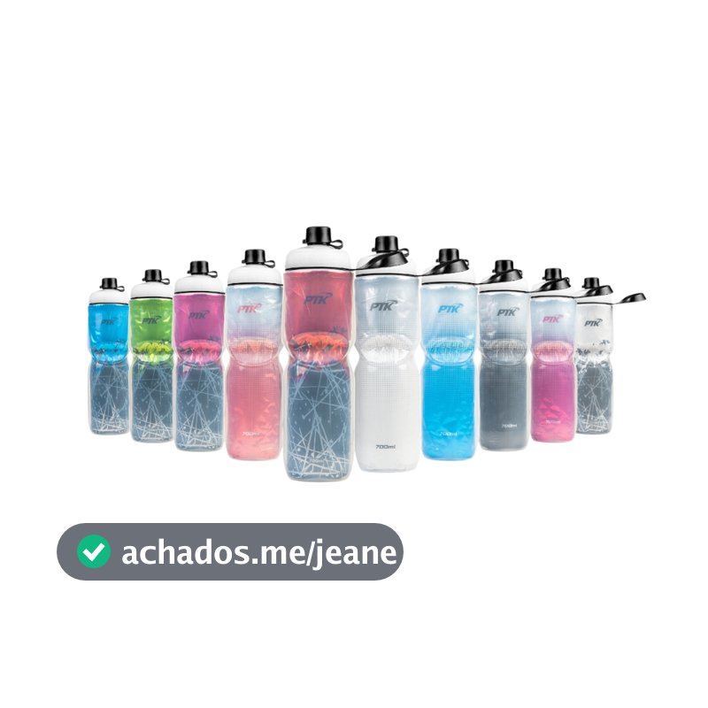 Caramanhola Garrafa Squeeze Térmica PTK Rastro 700ml - Livre de BPA bike squeeze garrafinha ciclismo academia esporte