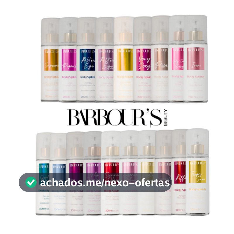 Body Splash Barbour's Beauty Escolha Sua Fragrancia - 200ml