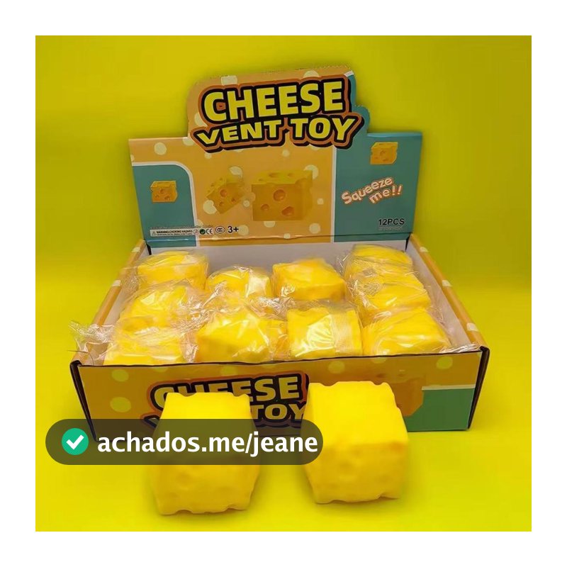 Simulação de queijo pitada música PU brinquedo de descompressão de borracha macia