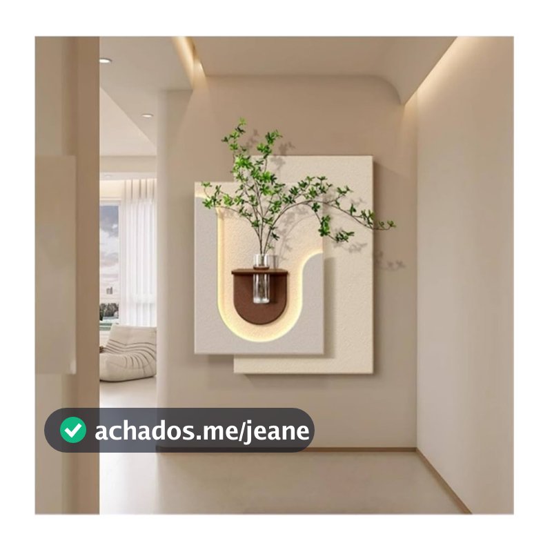 Quadro decorativo iluminação Led Lotus Decor Q12