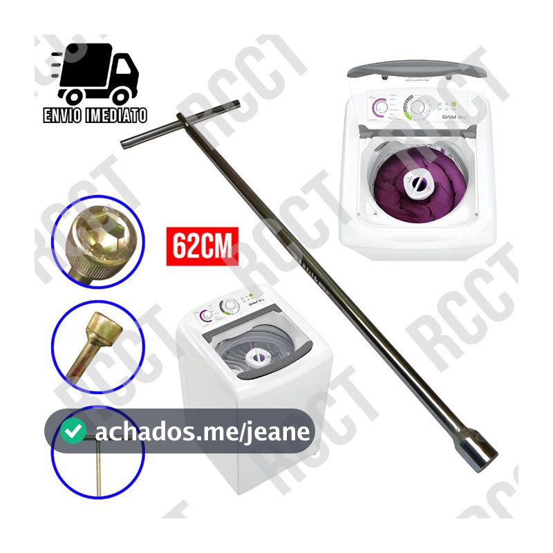 Chave T 10mm Maquina de Lavar Longa 62cm  Agitador Brastemp Electrolux