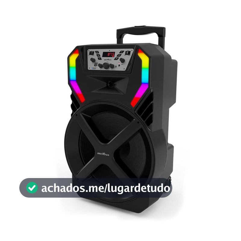 Caixa de Som Amplificada Britânia BCX12500 Woofer 15” 1000W