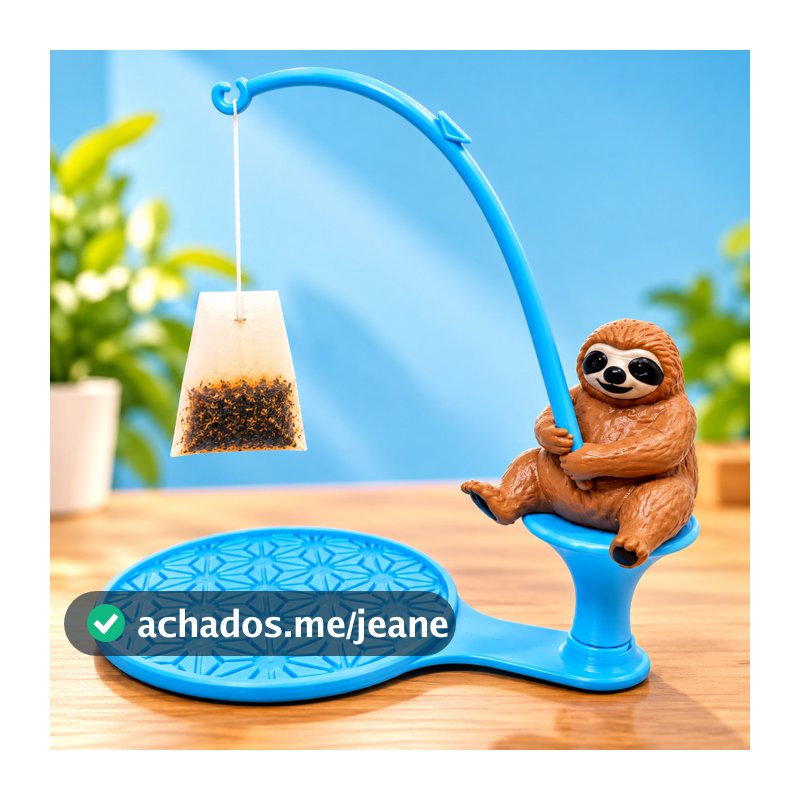 Suporte para Sachê de Chá com Personagem - Infusor Criativo - Presente