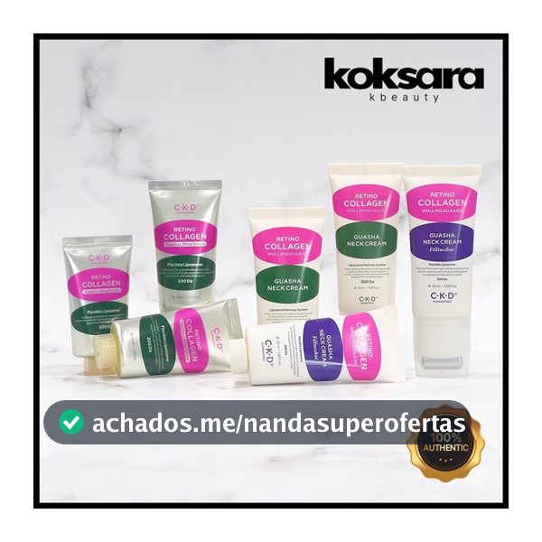 Ckd Retino Collagen Low Molecer 300 Guasha Neck Cream/Peel Talk Shot 50ml , Serum 30ml , 40ml (original E Recarga)