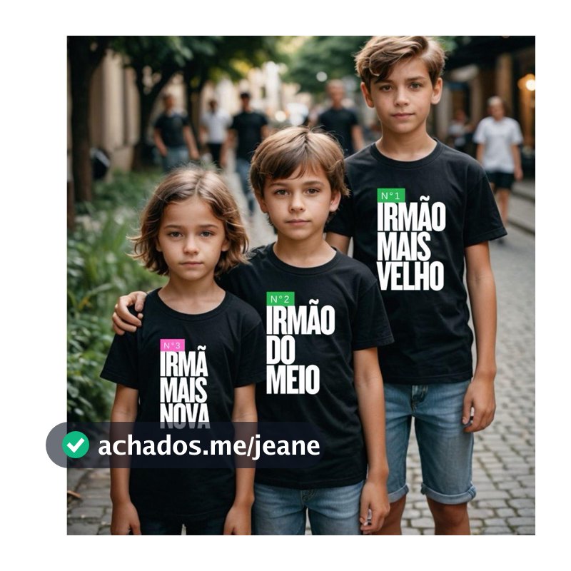 Camiseta Ou Body  Irmã ou Irmão do Meio - Mais Velho ou Caçula - Unissex Infantil - Família