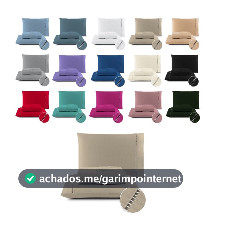 Roupa de Cama Micropercal 02 E 03 Peças 400 Fios Cama Solteiro Casal Queen King